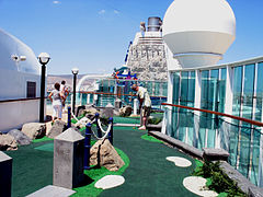 Golf course on Brilliance of the Seas