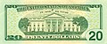Series 2004 $20 bill (reverse)