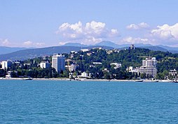 Sochi seen from the Black Sea