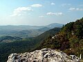 The view of Pilis Mountains from the top of Nagy-Kevély