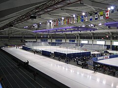 Olympic Oval in Calgary hosted the speed skating events for the 1988 Winter Olympics.