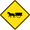 PO-4 Watch for horse-drawn vehicles crossing