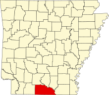 Map of Arkansas highlighting Union County.svg