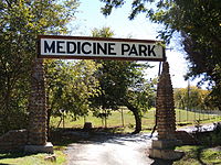 Medicine Park cobblestone archway ... cobblestone archways garnished the Wichita Mountains landscape in the mid-twentieth century
