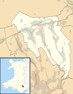 Waun-Lwyd is located in Blaenau Gwent