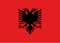 Flamuri i Shqipërisë që nga viti 1992 deri në vitin 2002.