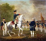 Jacob van Kretschmar te paard als kolonel-commandant der Hollandse Gardes te voet, 1778