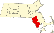 布里斯托縣在麻薩諸塞州的位置