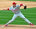 Image 26In May 2010, the Philadelphia Phillies' Roy Halladay pitched the 20th major league perfect game. That October, he pitched only the second no-hitter in MLB postseason history. (from History of baseball)