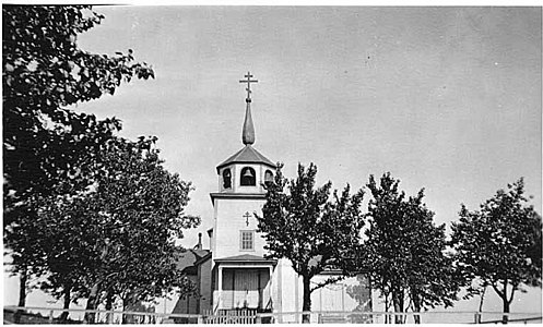 Храм Російської православної церкви на острові Кадьяк. Серпень 1919