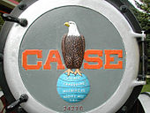 eagle on glob with "CASE"