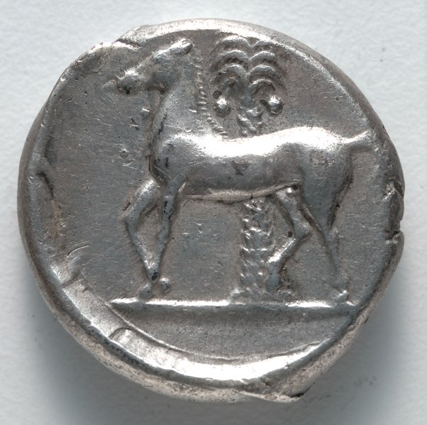 File:Sicily, Greece, 4th century BC - Tetradrachm- Persephone (reverse) - 1917.980.b - Cleveland Museum of Art.tif