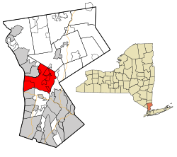 Location of Mount Pleasant, New York