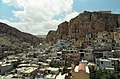 İç Suriye'nin kanyon ve vadilerinden birinin üzerine kurulmuş Ma'lula şehri, Rif Şam