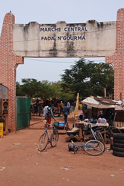 Entrance to the market in Fada N'Gourma