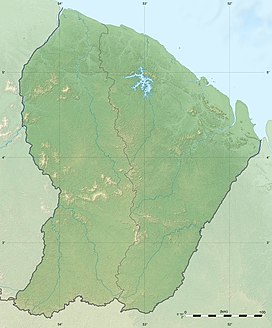 کوه کاو در گینه فرانسوی واقع شده