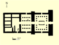 Plan of the Nubian temple at Tabo.