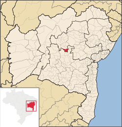 morro do chapeu localization map of the state ahia