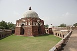 Sultan Ghiyath-ud-din Tughluq Shah's Mausoleum in Tughlaqabad Fort, Tughlaqabad, Delhi.