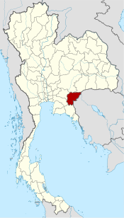 Ligging van de provincie Sa Kaew