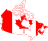 Карта з прапором Канади