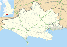 Map showing the location of Durdle Door
