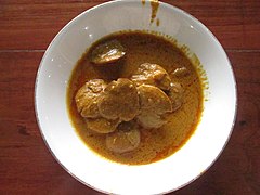 Gulai jariang, jengkol gulai, a Padang food
