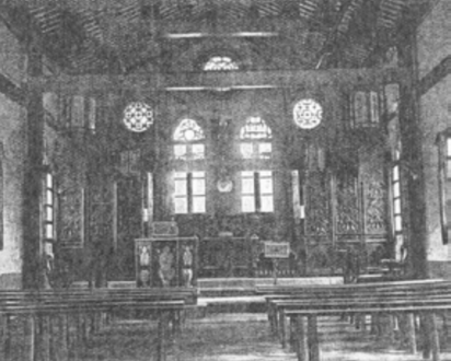 Interior of St. John's Cathedral at Baoning, 1910s (CIM; East Szechwan Diocese)