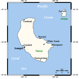 Kaart van Tanna