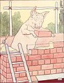 Illustrasjon fra De tre små griser av L. Leslie Brooke 1905