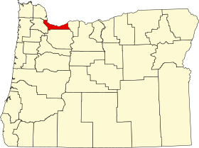 Localisation de Comté de Multnomah(Multnomah County)