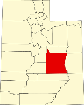 Localisation de Comté d'Emery(Emery County)