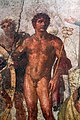 Mercury-Hermes, antique fresco from Pompeii