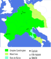 L'Empire de Charlemagne.