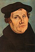 Portrait of Martin Luther by Lucas Cranach, 1562