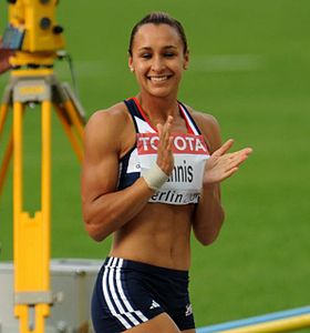 Jessica Ennis Berliinin MM-kilpailuissa 2009.
