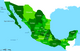 מפת מדינות מקסיקו