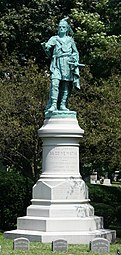 Red Jacket statue sculpted by James G. C. Hamilton, 1890.