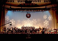 The United States Navy Orchestra performing at DAR Constitution Hall in December 2001
