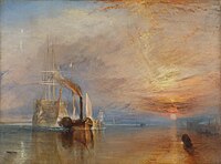 El temerari remolcat a dic sec, J. M. W. Turner, aquarel·la
