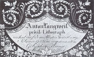 Visiting card of Antonín Langweil
