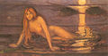 Dama en el mar (detalle), 1896, óleo sobre lienzo.
