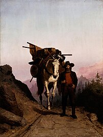 Henry Raschen, California Miner with Pack Horse, 1887, oil on canvas