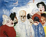 James Ensor (1897): Death and the masks, Musée des beaux-arts de Liège.