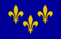 Royal flag of France, before the Revolution - PNG version.