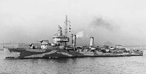 USS Kearny (DD-432) underway in 1942.