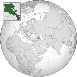 Location of Arménia