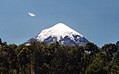 Arjantin Şili'de Lanin volkanı.