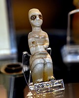 Mother goddess figurine from Tell es-Sawwan, Iraq, 6000-5800 BCE. Iraq Museum