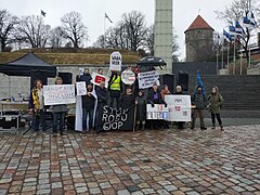 SaveYourInternet protest in Tallinn, 2019